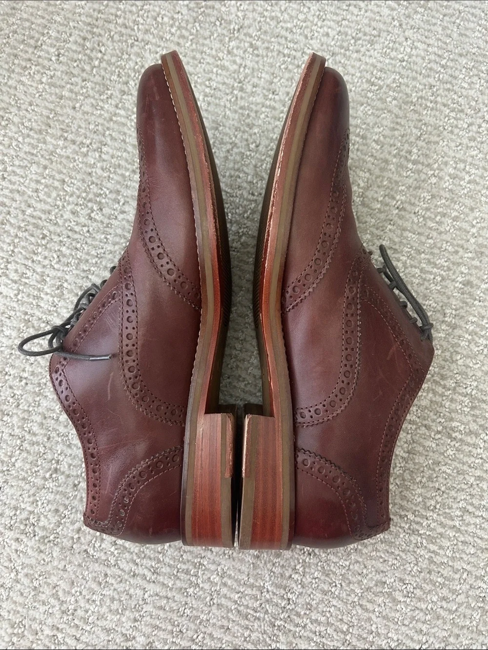 Cole Haan Brown Leather Wingtip Derbys